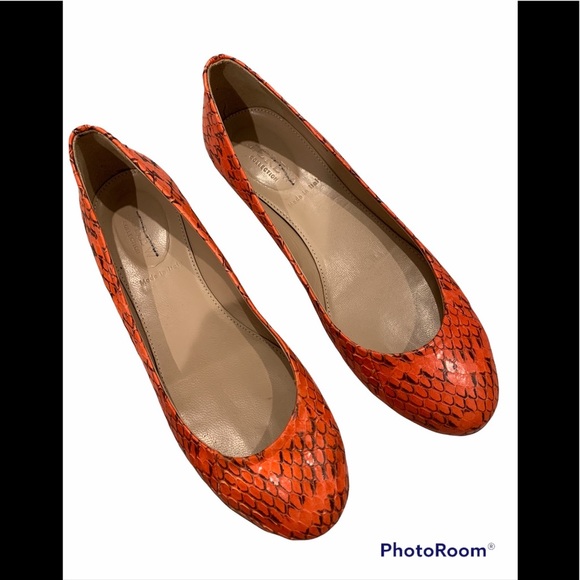 J Crew Collection Janey Snakeskin Flats - Picture 4 of 10